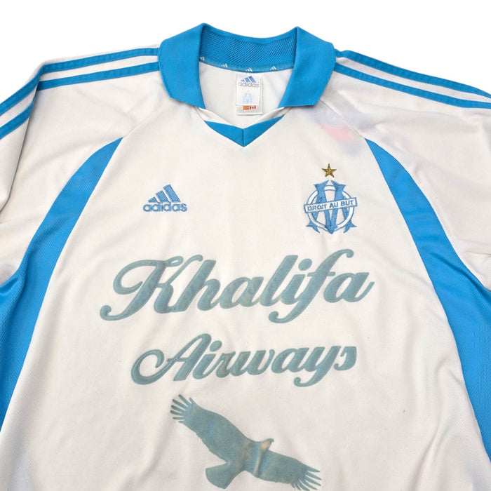 2001/02 Olympique Marseille Home Football Shirt (L) Adidas