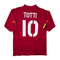 2003/04 Roma Home Football Shirt (XL) Diadora #10 Totti
