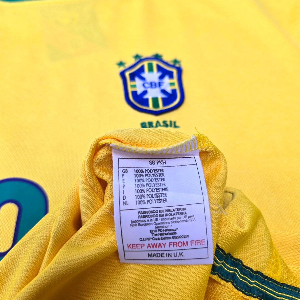 1998/00 Brazil Home Football Shirt (XL) Nike #9 Ronaldo