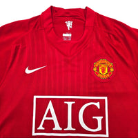 2007/09 Manchester United Home Football Shirt (M) Nike #9 Berbatov