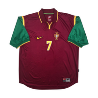 1999/00 Portugal Home Football Shirt (XL) Nike #7 Figo