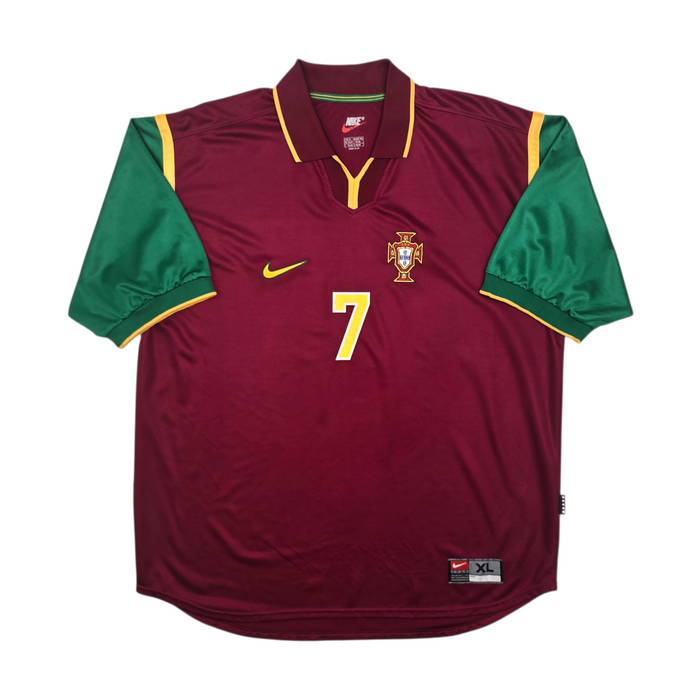 1999/00 Portugal Home Football Shirt (XL) Nike #7 Figo