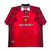 1996/98 Manchester United Home Football Shirt (2XL) Umbro #7 Cantona