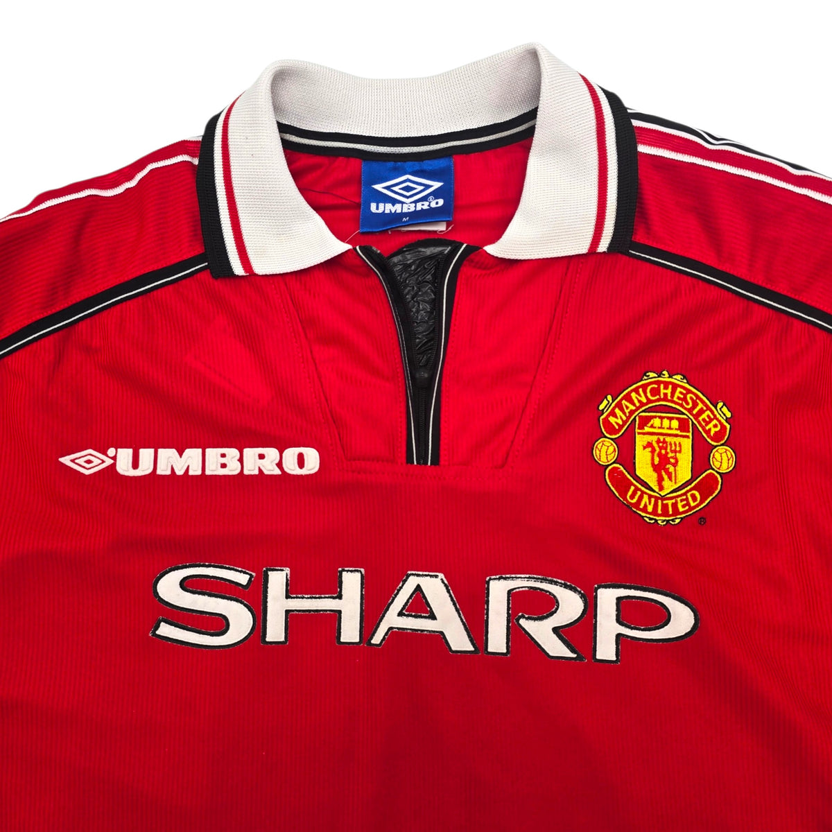 1998/00 Manchester United Home Football Shirt (M) Umbro #20 Solskjaer
