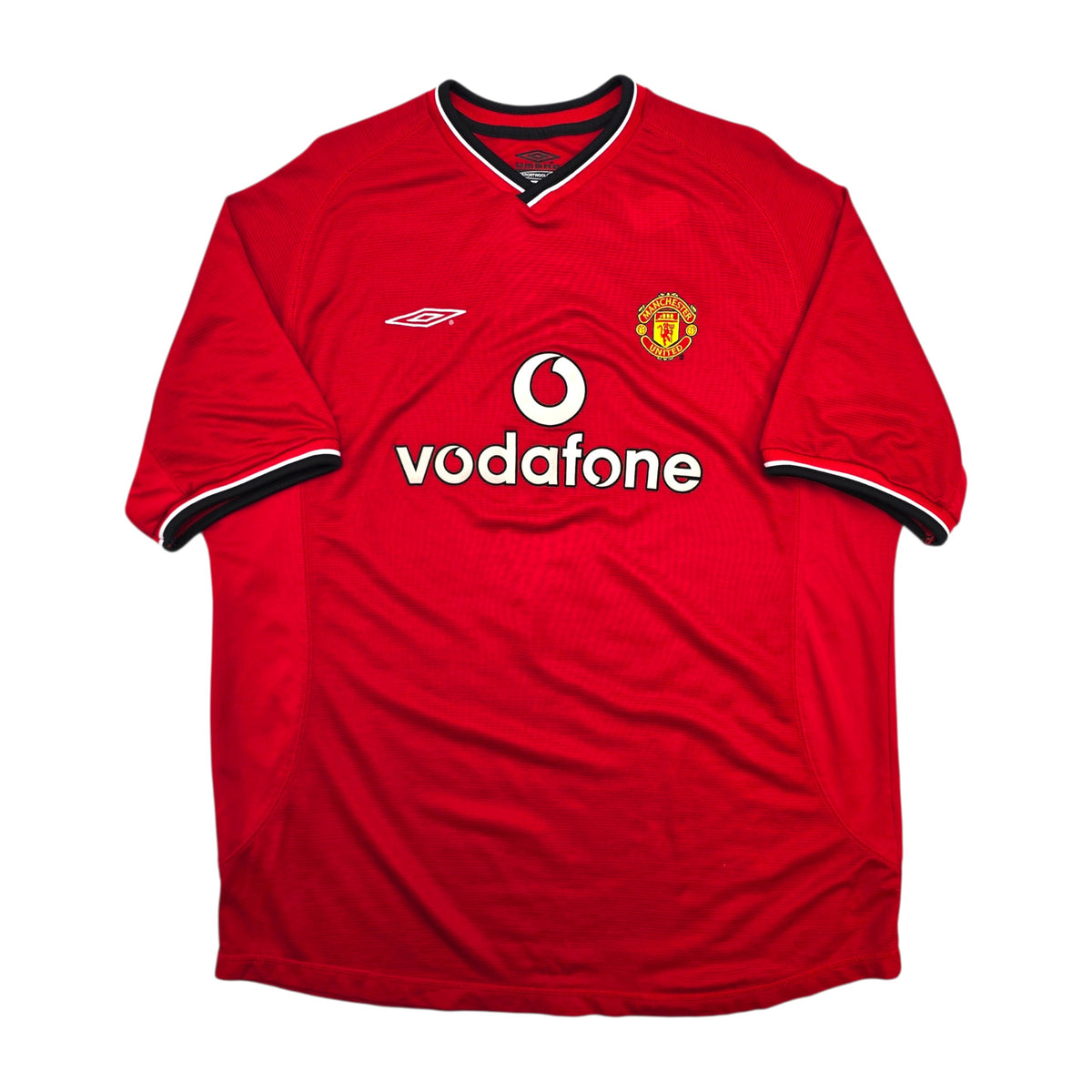 2000/02 Manchester United Home Football Shirt (2XL) Umbro #7 Beckham
