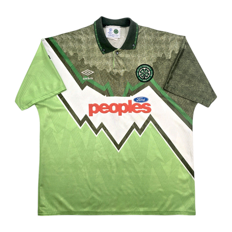 1991/92 Celtic Away Football Shirt (XL) Umbro