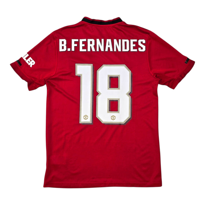 2019/20 Manchester United Home Football Shirt (S) Adidas #18 B.Fernandes