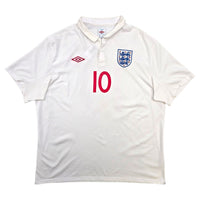2009/10 England Home Football Shirt (2XL) Umbro #10 Rooney