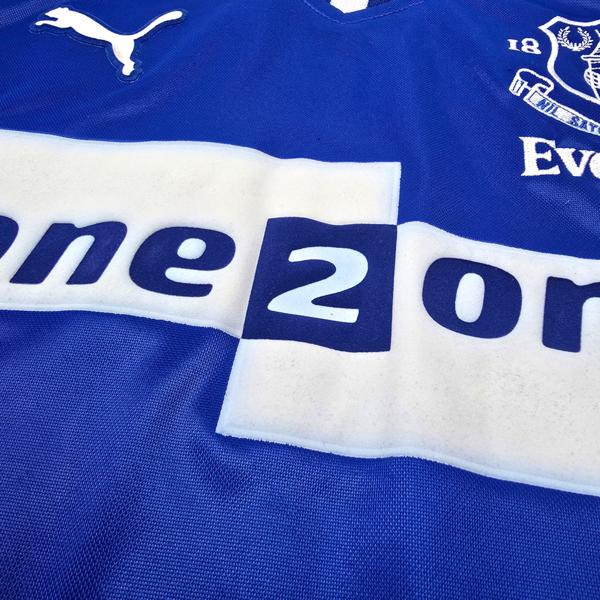 2000/02 Everton Home Football Shirt (M) Puma #10 Ferguson