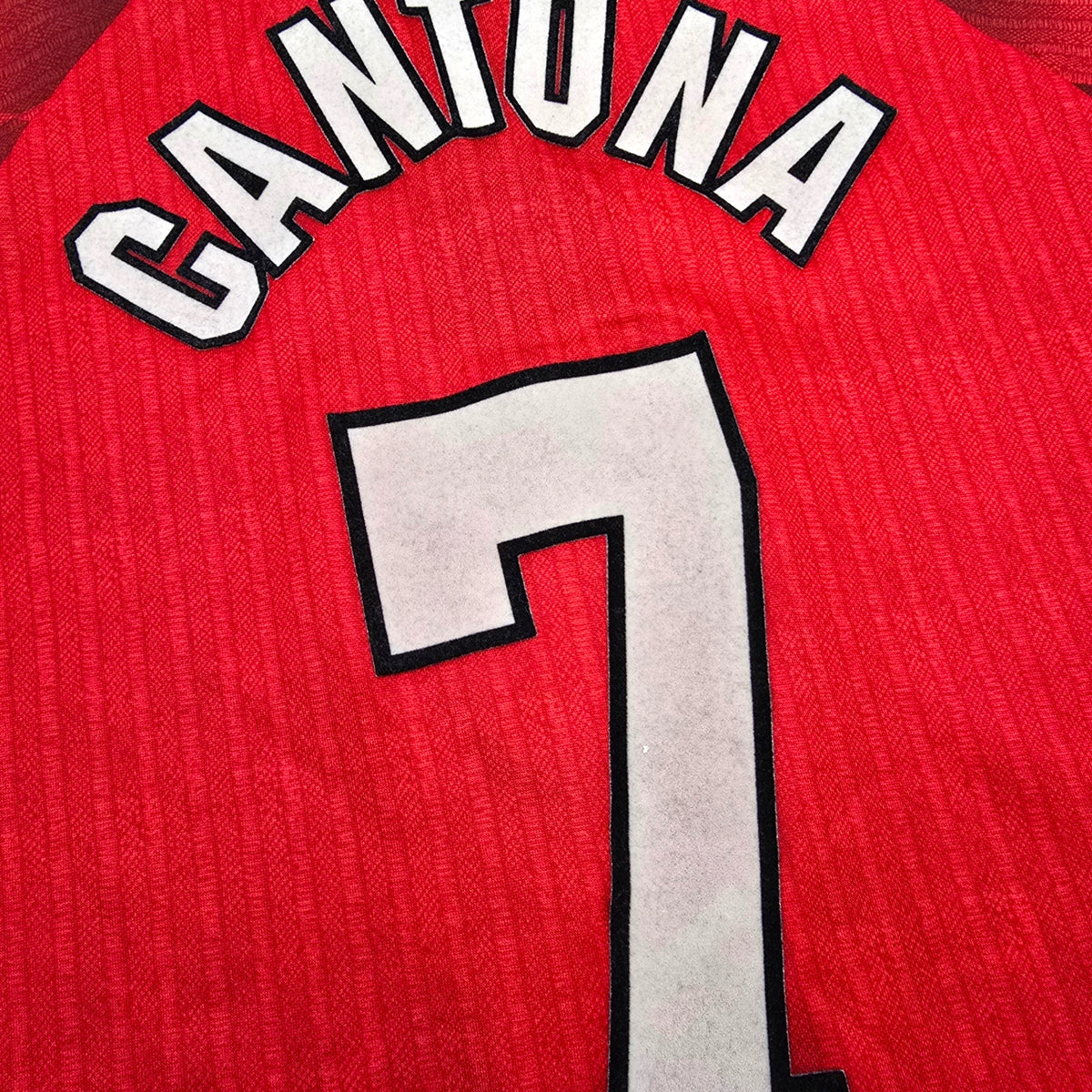 1996/98 Manchester United Home Football Shirt (M) Umbro #7 Cantona