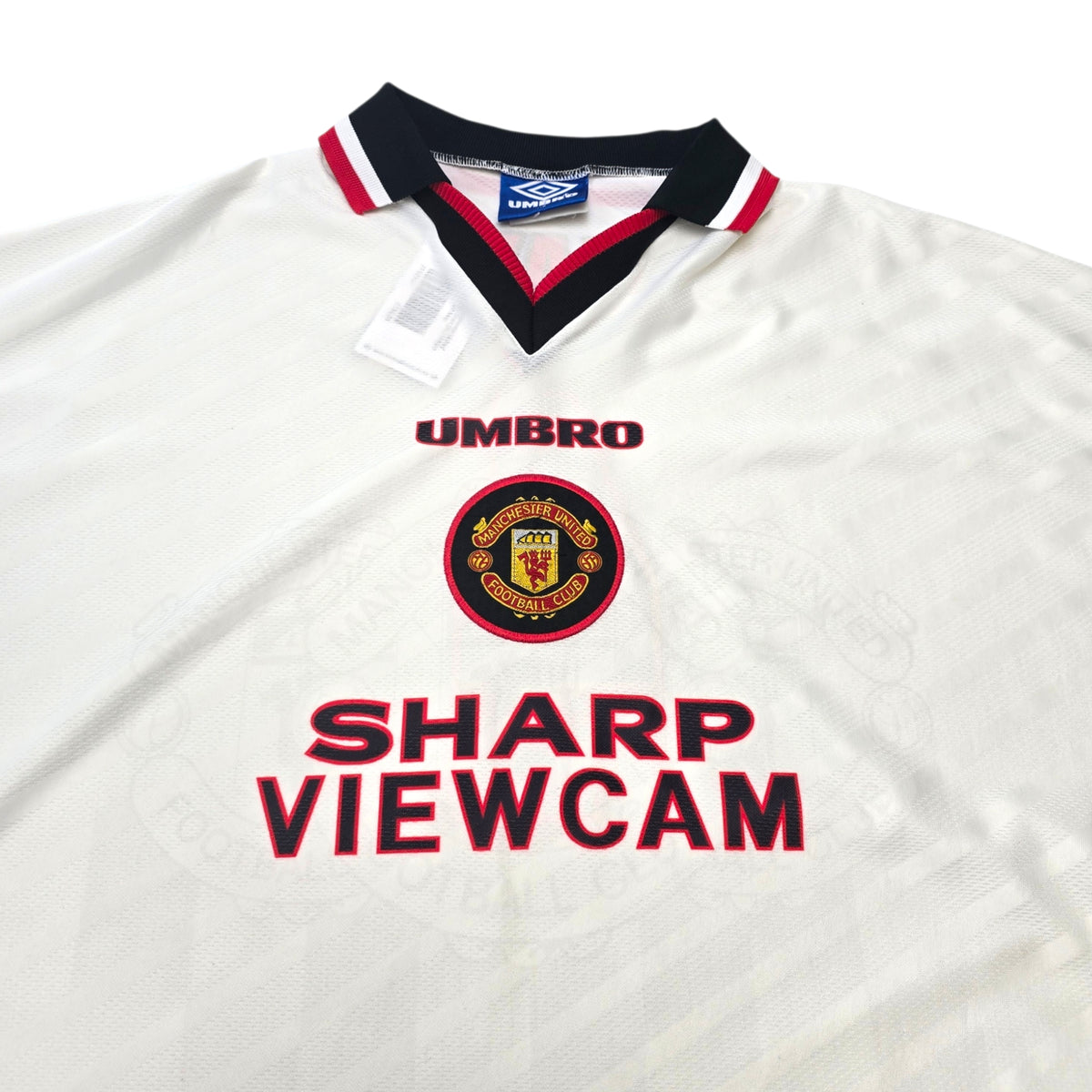 1996/97 Manchester United Away Football Shirt (XL) Umbro #4 May
