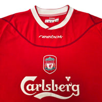 2002/04 Liverpool Home Football Shirt (M) Reebok
