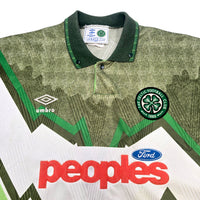 1991/92 Celtic Away Football Shirt (XL) Umbro