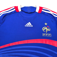 2007/08 France Home Football Shirt (S) Adidas