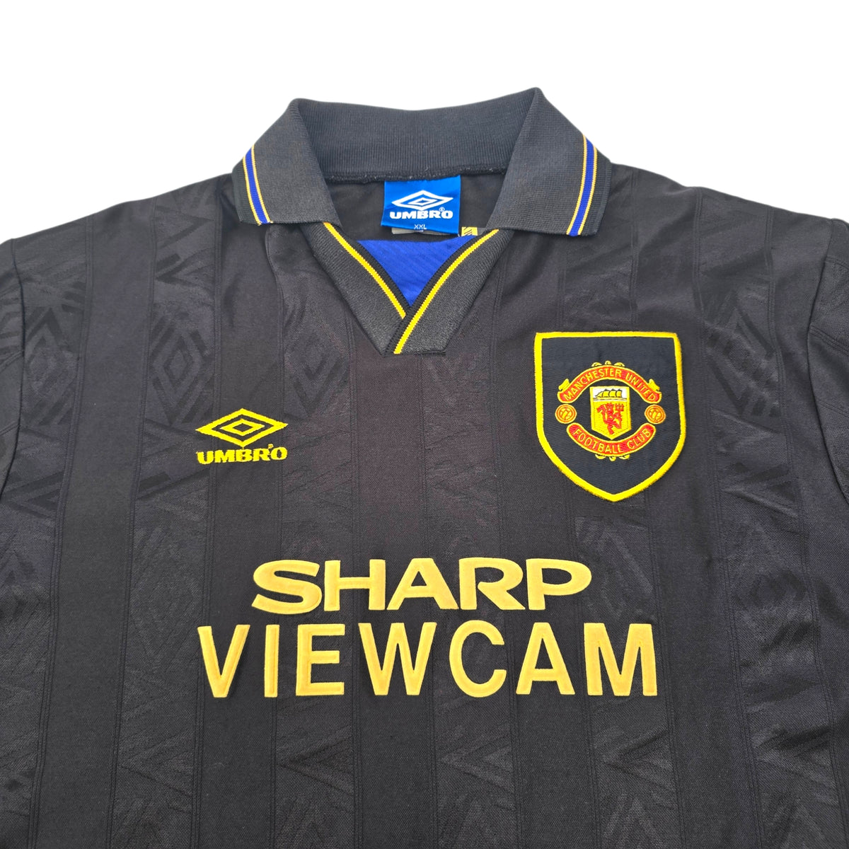 1992/94 Manchester United Away Football Shirt (2XL) Umbro #7 Cantona
