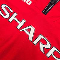 1998/00 Manchester United Home Football Shirt (M) Umbro #20 Solskjaer