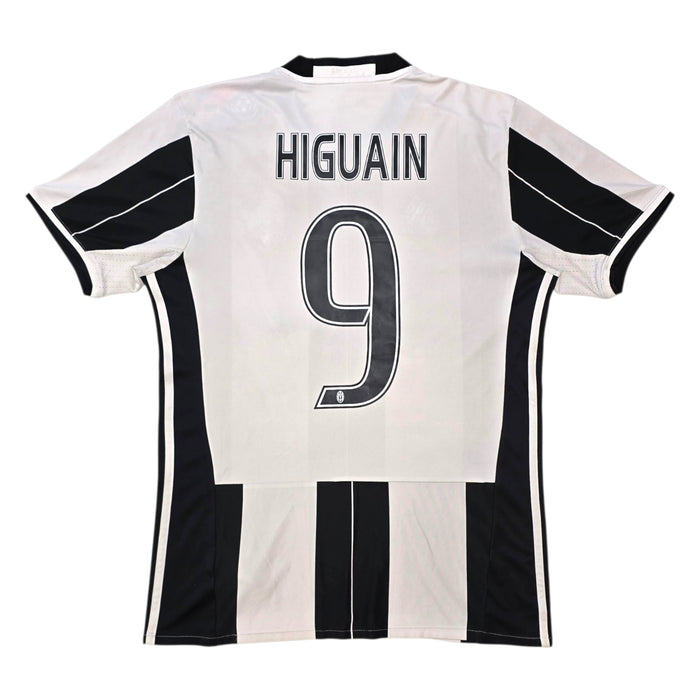 2016/17 Juventus Home Football Shirt (S) Adidas #9 Higuain