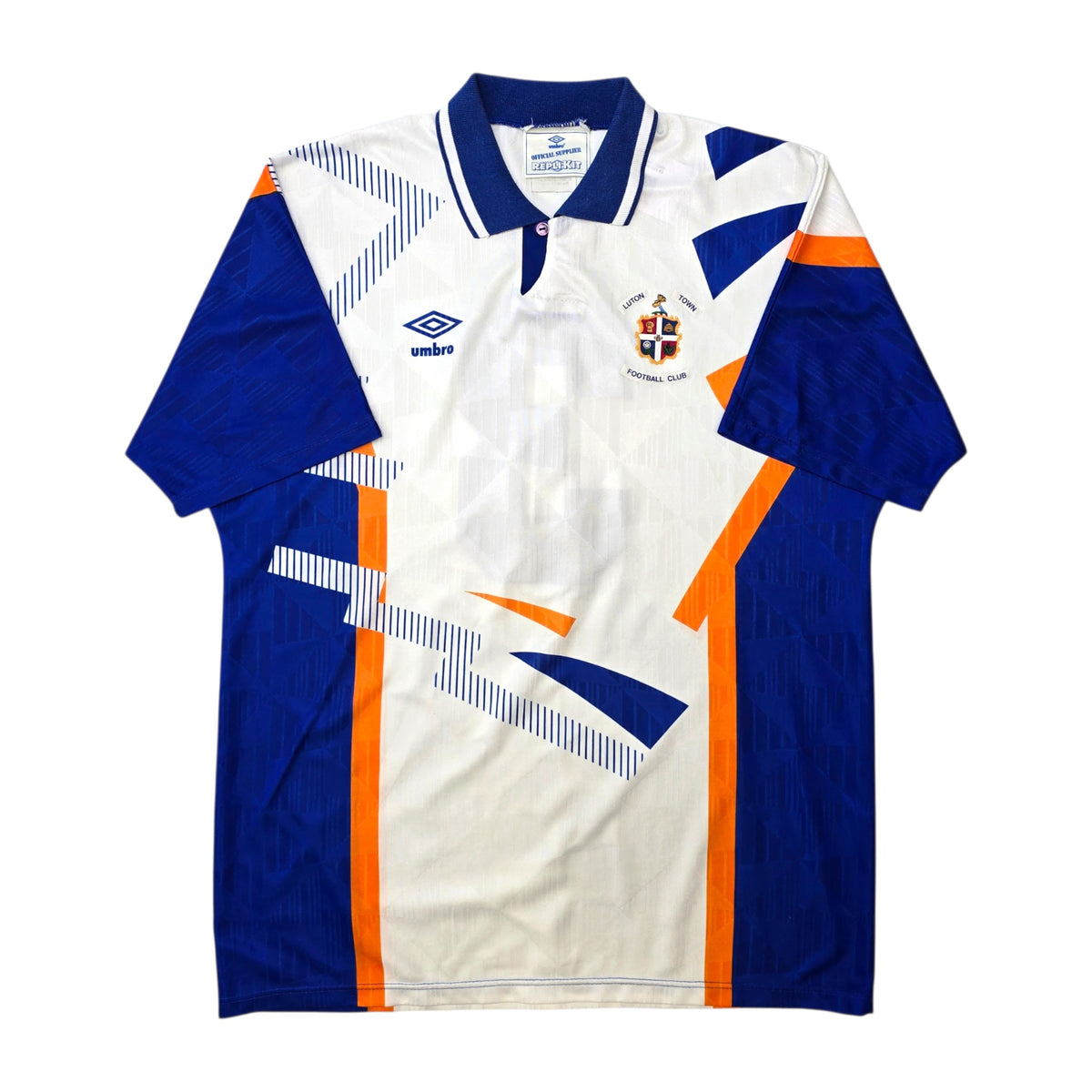 1991/92 Luton Town Home Football Shirt (L) Umbro #3