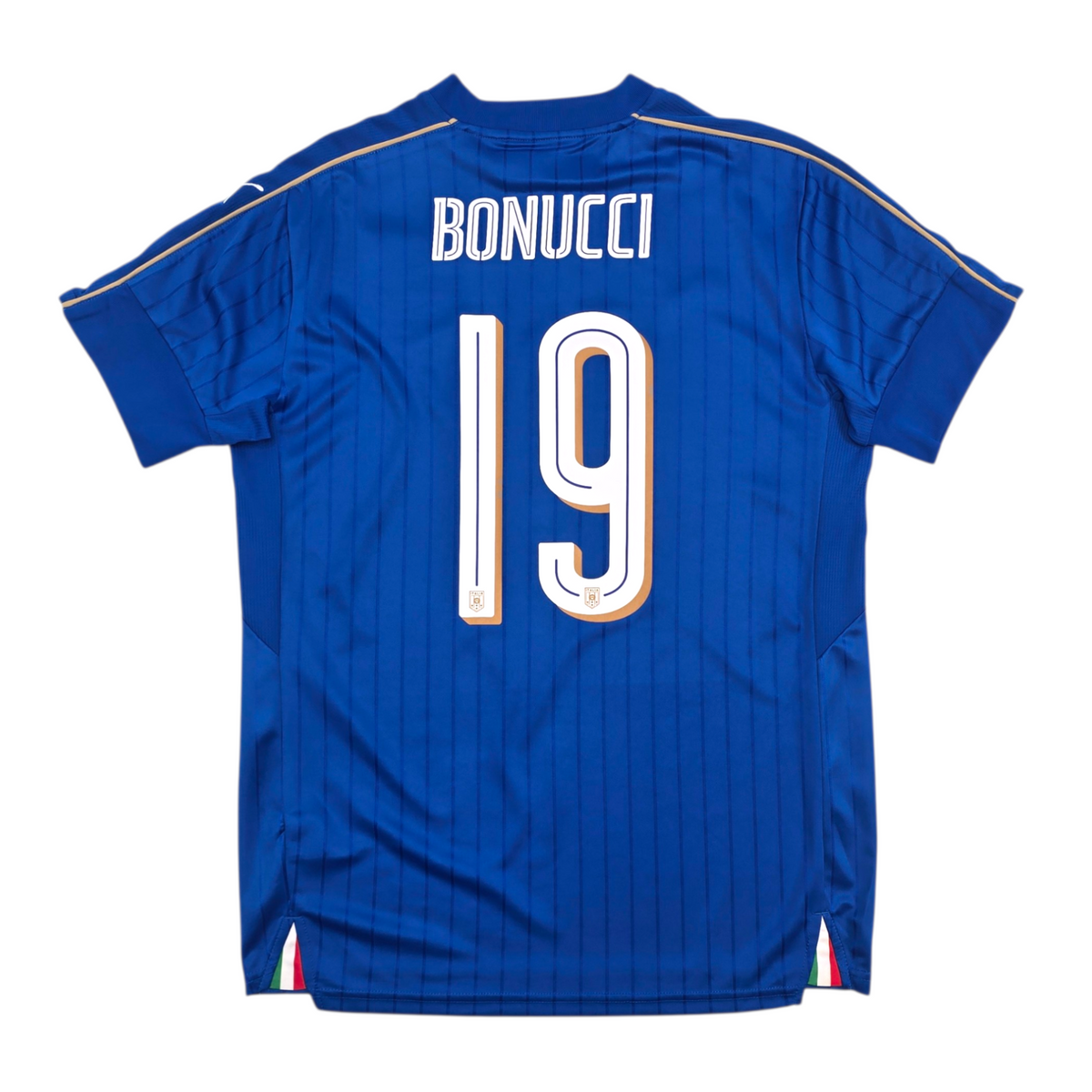 2016/17 Italy Home Football Shirt (M) Puma #19 Bonucci
