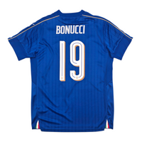 2016/17 Italy Home Football Shirt (M) Puma #19 Bonucci