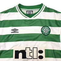1999/01 Celtic Home Football Shirt (L) Umbro