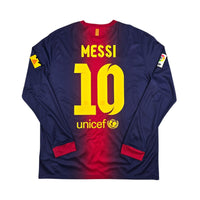 2012/13 Barcelona Home Football Shirt (L) Nike #10 Messi