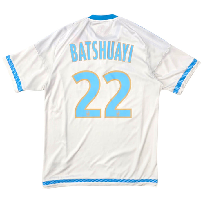 2015/16 Olympique Marseille Home Football Shirt (M) Adidas #22 Batshuayi