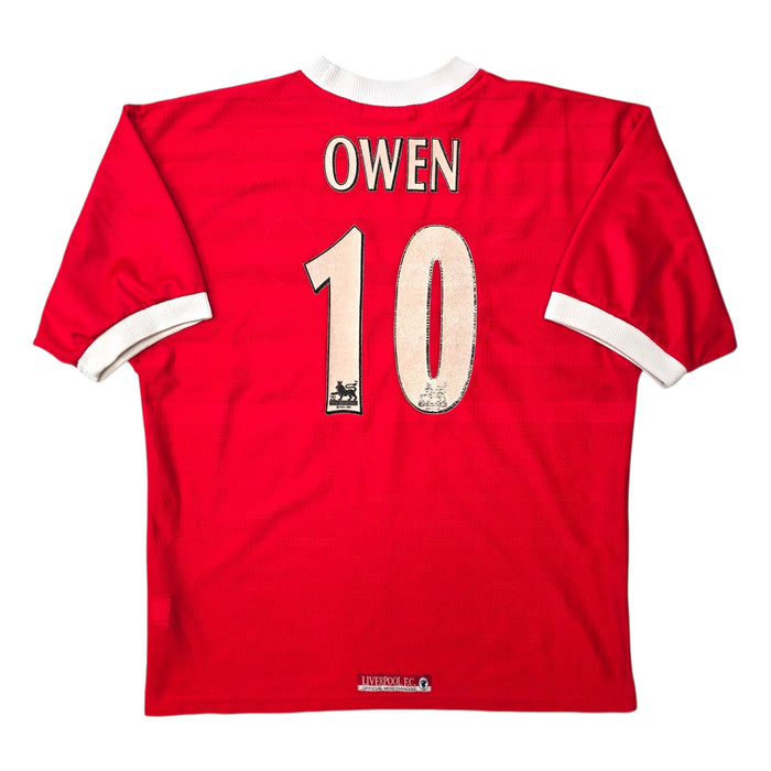 1998/99 Liverpool Home Football Shirt (L) Reebok #10 Owen