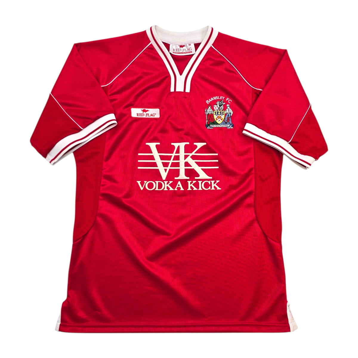 2003/04 Barnsley Home Football Shirt (S) Red Flag