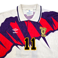 1991/93 Scotland Third Football Shirt (XL) Umbro #11 McAllister