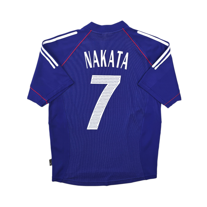 2002/04 Japan Home Football Shirt (M) Adidas #7 Nakata