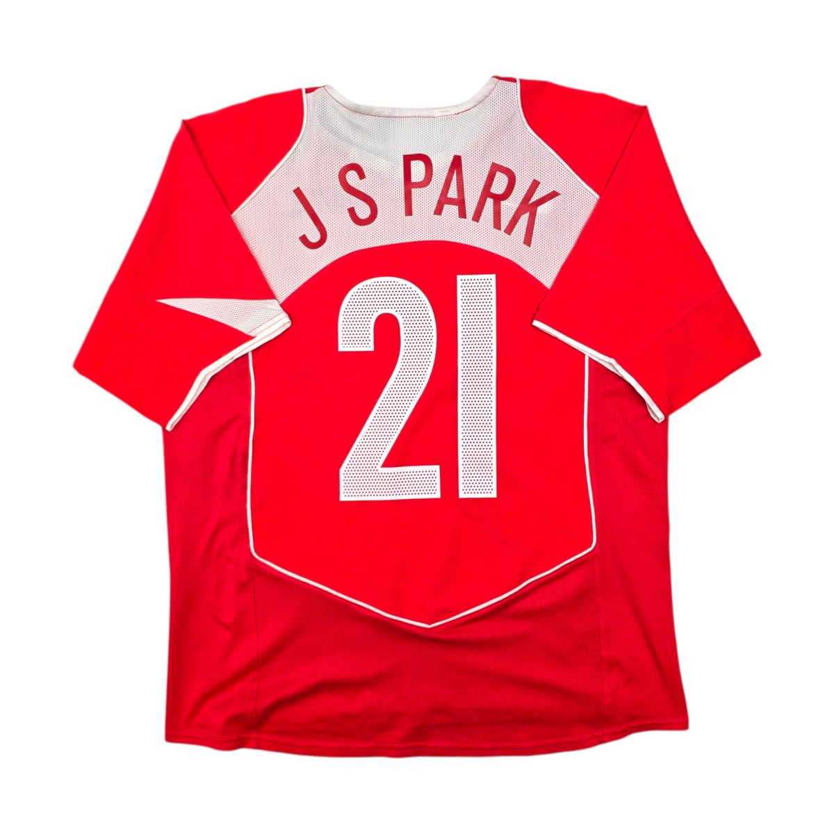 2004/06 South Korea Home Football Shirt (M) Nike #21 JS Park