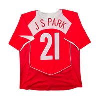 2004/06 South Korea Home Football Shirt (M) Nike #21 JS Park