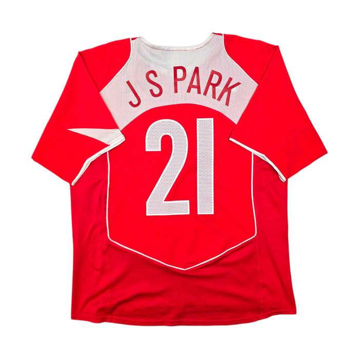 2004/06 South Korea Home Football Shirt (M) Nike #21 JS Park