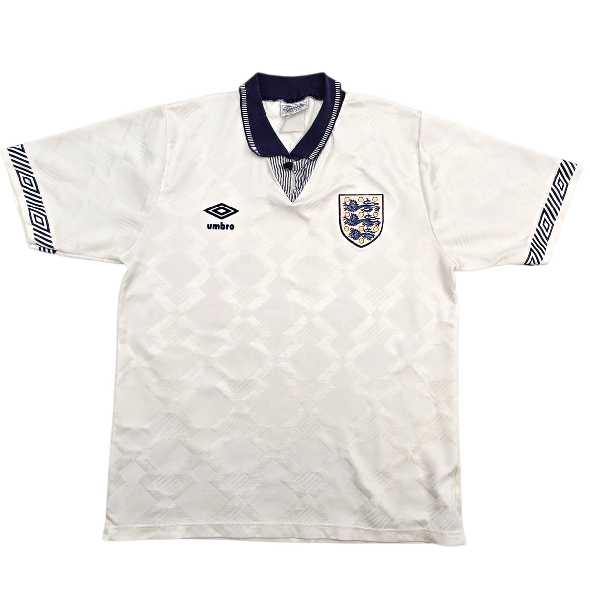 1990/92 England Home Football Shirt (S) Umbro