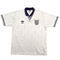 1990/92 England Home Football Shirt (S) Umbro
