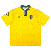 1991/93 Brazil Home Football Shirt (XL) Umbro