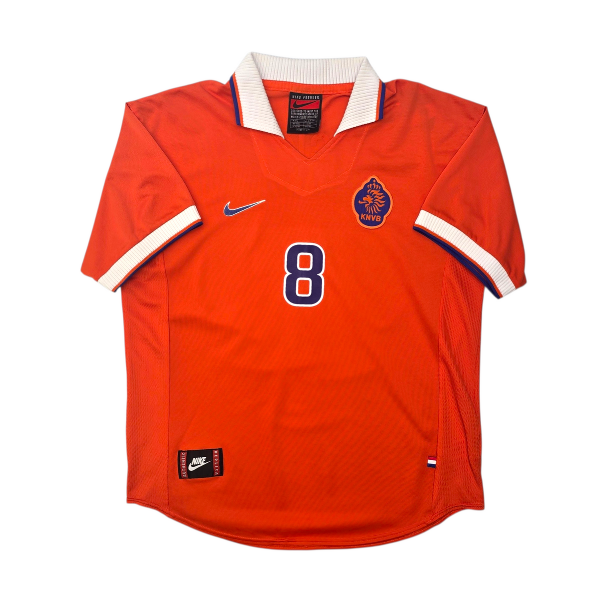 1997/98 Holland Home Football Shirt (L) Nike #8 Bergkamp