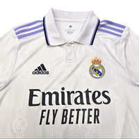2022/23 Real Madrid Home Football Shirt (S) Adidas #9 Benzema