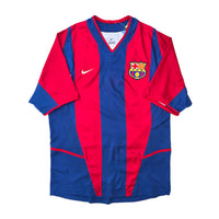 2002/03 Barcelona Home Football Shirt (S) Nike #9 Kluivert