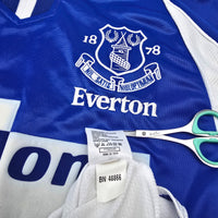 2000/02 Everton Home Football Shirt (M) Puma #10 Ferguson
