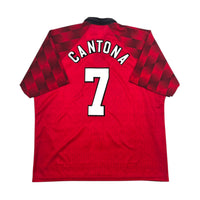 1996/98 Manchester United Home Football Shirt (2XL) Umbro #7 Cantona