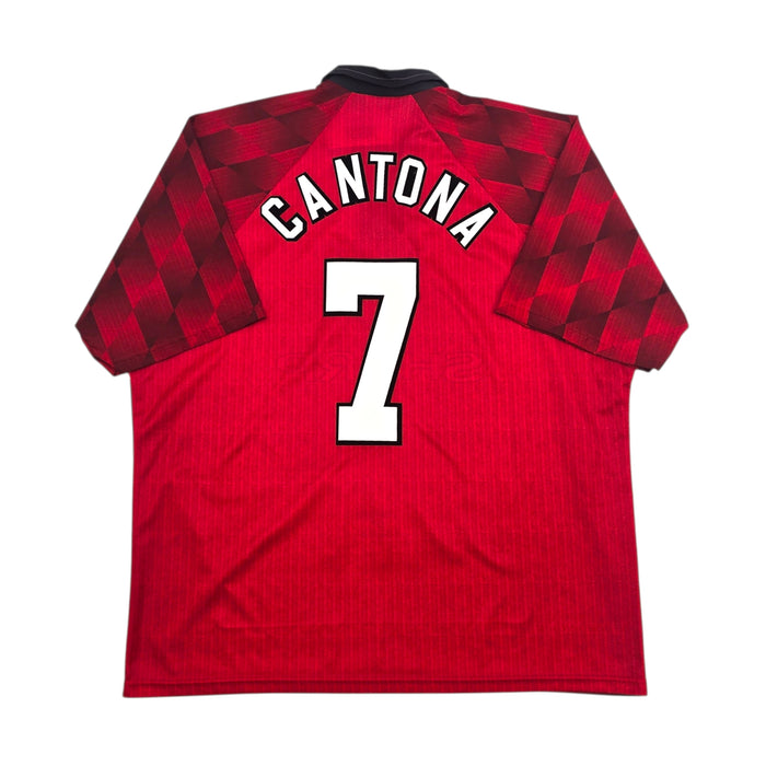 1996/98 Manchester United Home Football Shirt (2XL) Umbro #7 Cantona
