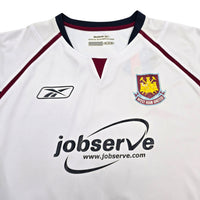 2005/06 West Ham United Away Football Shirt (XL) Reebok #9 Ashton