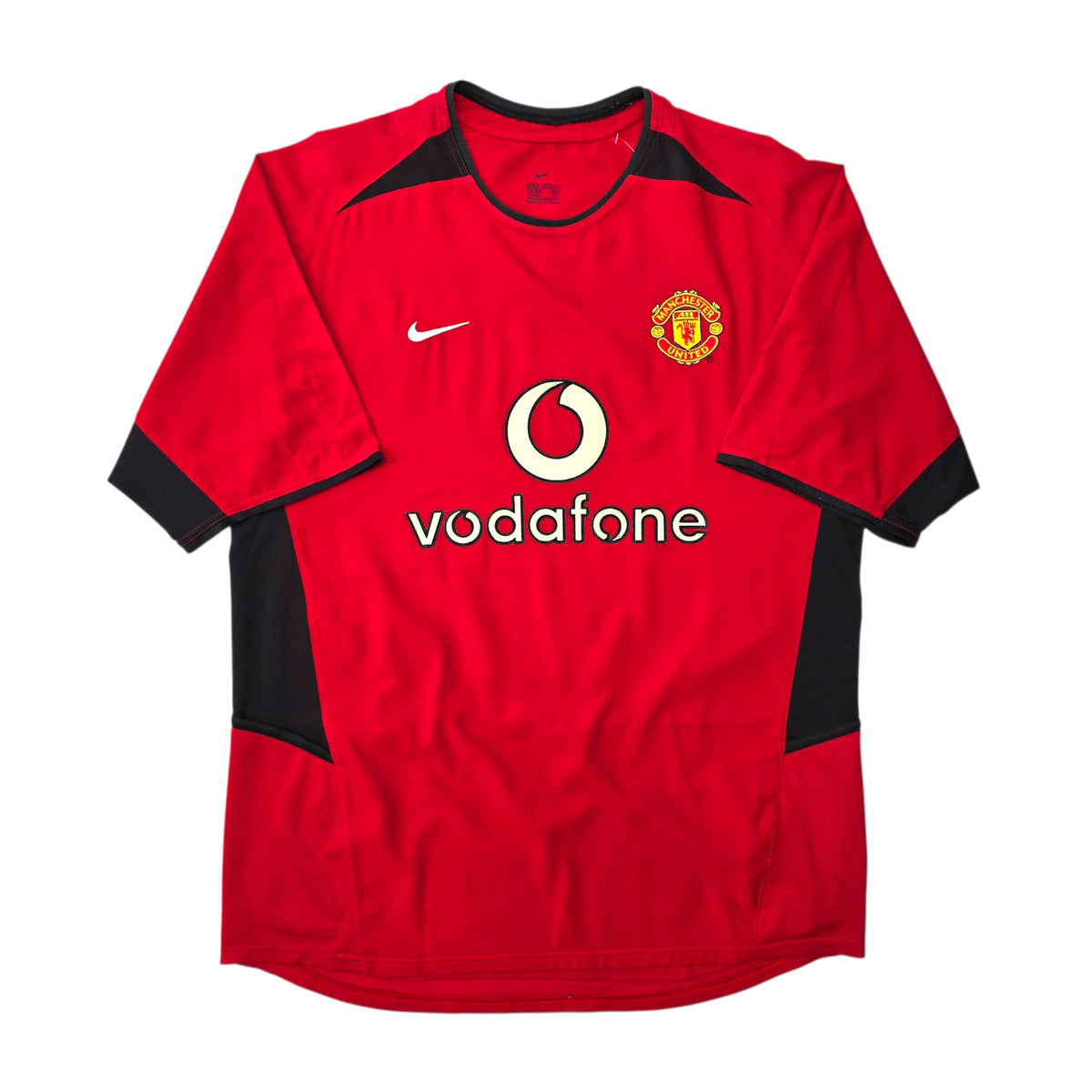 2002/04 Manchester United Home Football Shirt (M) Nike #7 Ronaldo