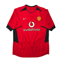 2002/04 Manchester United Home Football Shirt (M) Nike #7 Ronaldo