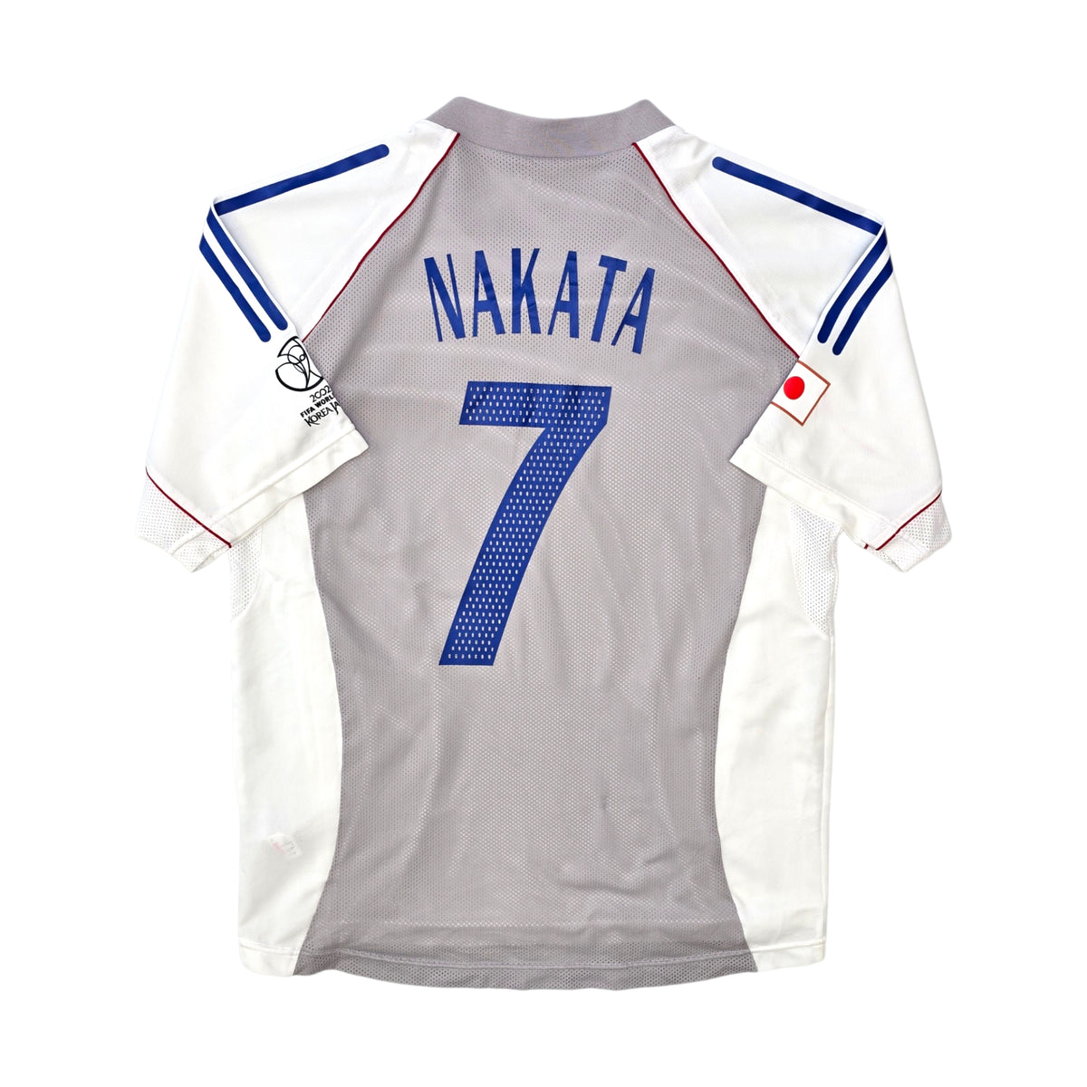 2002/04 Japan Away Football Shirt (M) Adidas #7 Nakata (Player Version)