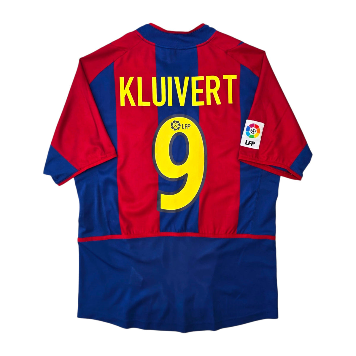 2002/03 Barcelona Home Football Shirt (S) Nike #9 Kluivert