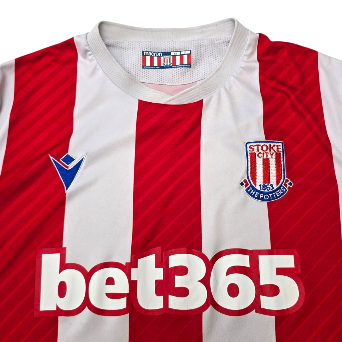 2021/22 Stoke City Home Football Shirt (XL) Macron