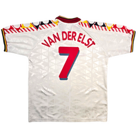 1992/94 Belgium Away Football Shirt (L) Diadora #7 Van Der Elst